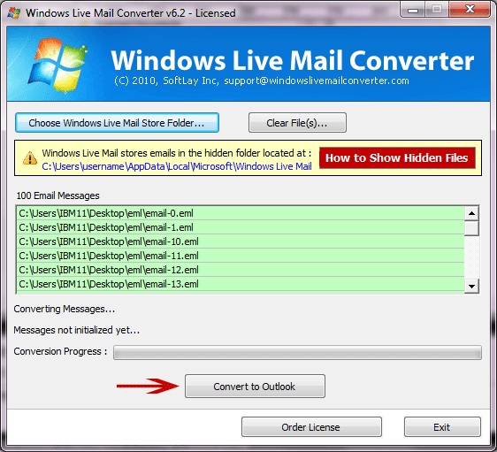 Migrate EML to Outlook